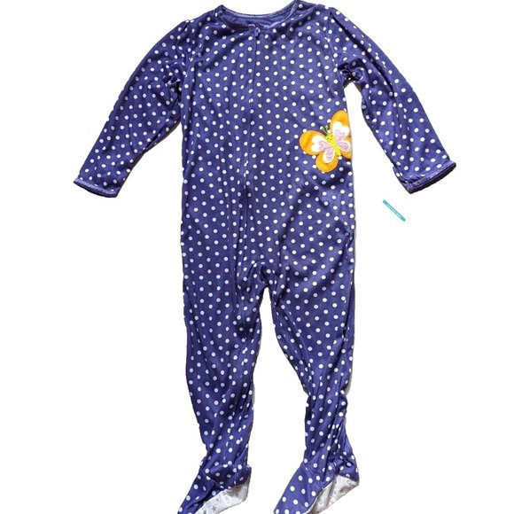 NWT Carter's Toddler Girls Butterfly Dot Pajama Dream PJ Comfy-Fit Sleep… - Picture 1 of 5
